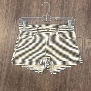 HM US size 2 black and white striped fashion shorts